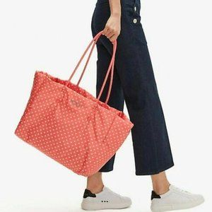NWT Kate Spade Everything Puffy Dots Large Tote w/ Medium Cosmetic Case